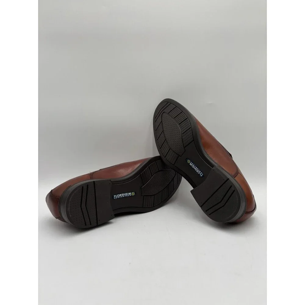 Florsheim MIDTOWN MOC SLP COGNAC Men's NEW Slip-On Shoes Brown US Size 11 3E